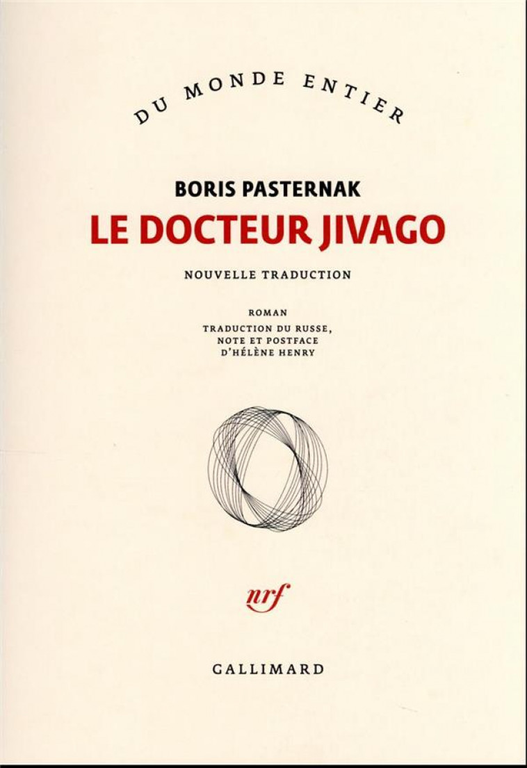 LE DOCTEUR JIVAGO - PASTERNAK BORIS - GALLIMARD