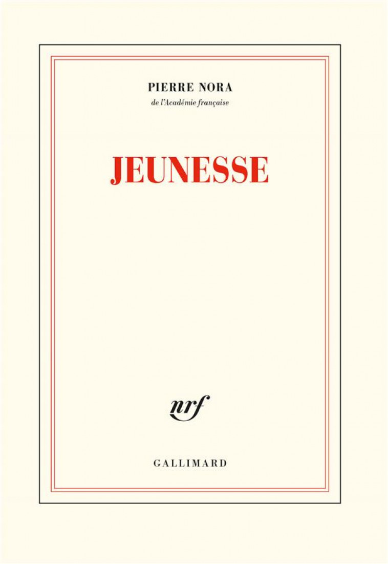 JEUNESSE - NORA PIERRE - GALLIMARD