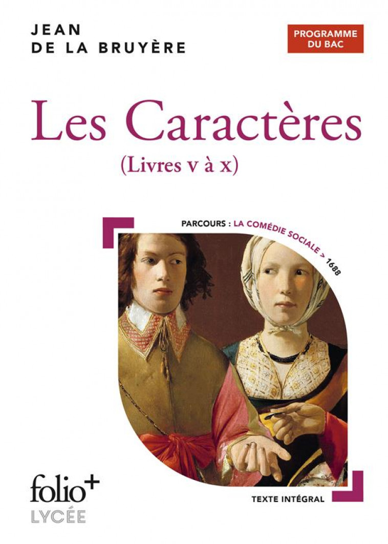 LES CARACTERES - BAC 2023 - LIVRES V A X - LA BRUYERE JEAN DE - GALLIMARD