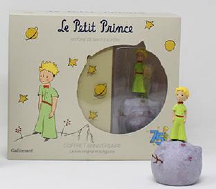 LE PETIT PRINCE - COFFRET 75E ANNIVERSAIRE AVEC FIGURINE - SAINT-EXUPERY A D. - GALLIMARD