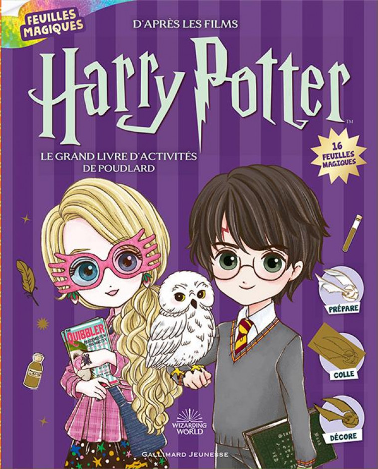 HARRY POTTER - LE GRAND LIVRE D-ACTIVITES DE POUDLARD - 16 FEUILLES MAGIQUES - COLLECTIF - NC