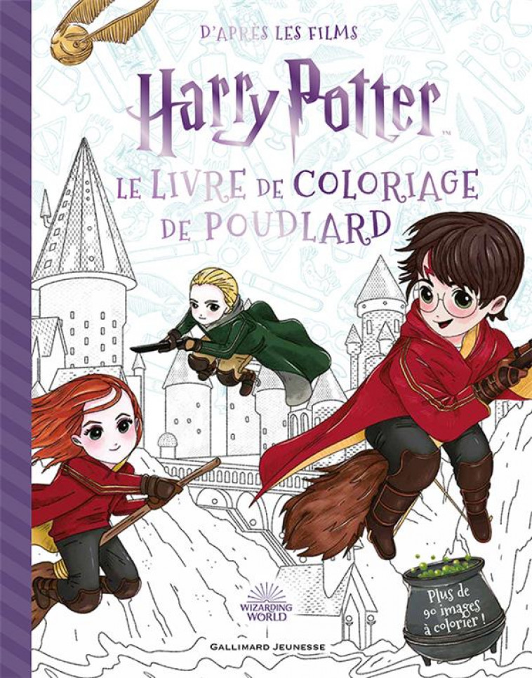 HARRY POTTER - LE LIVRE DE COLORIAGE DE POUDLARD - COLLECTIF - GALLIMARD