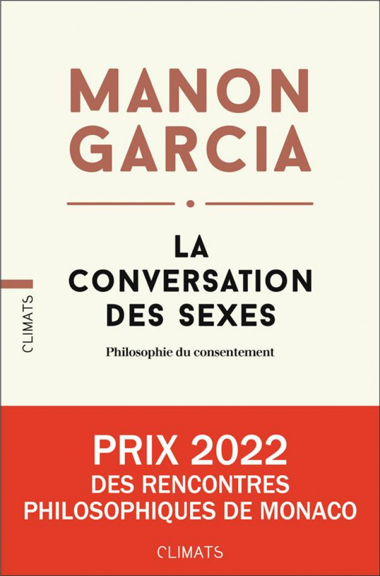 LA CONVERSATION DES SEXES - GARCIA MANON - FLAMMARION