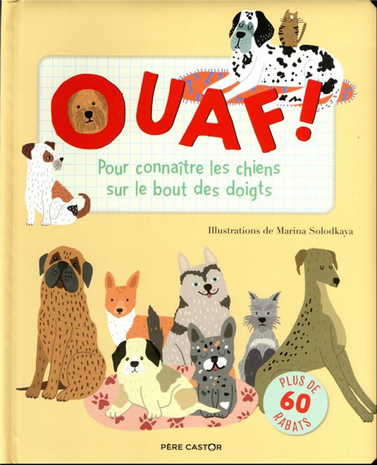 OUAF ! - POUR CONNAITRE LES CHIENS SUR LE BOUT DES DOIGTS - PORTER/SOLODKAYA - FLAMMARION