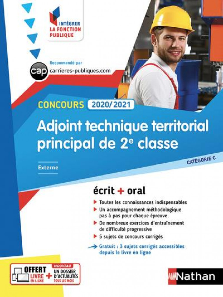 CONCOURS ADJOINT TECHNIQUE TERRITORIAL PRINCIPAL DE 2EME CLASSE - N 36 - (IFP) - 2019 - SIMONIN ELISABETH - CLE INTERNAT