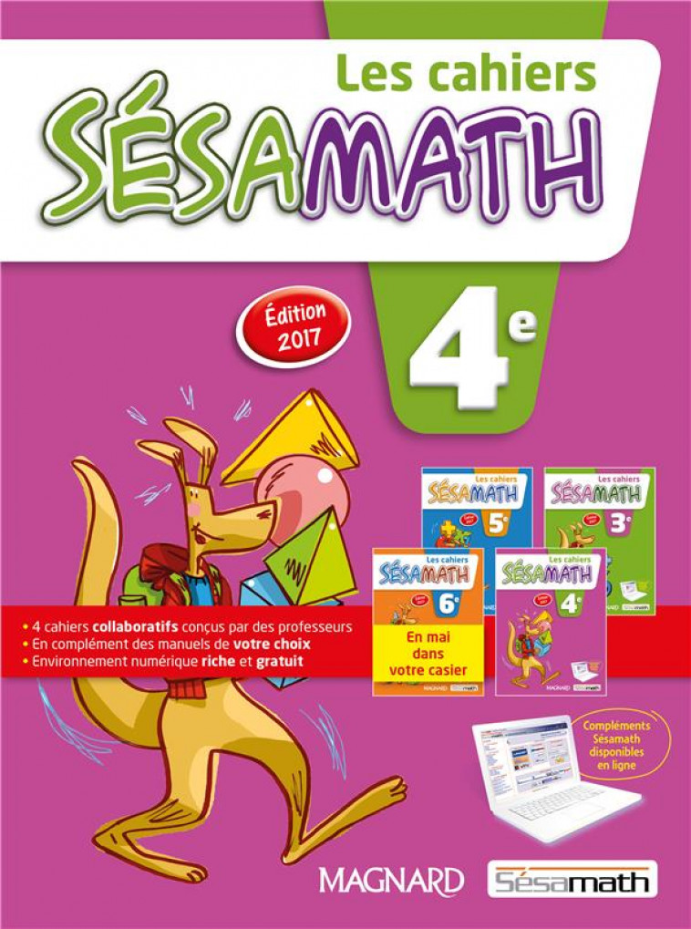 SESAMATH 4E (2017) - CAHIER ELEVE - ASSOCIATION SESAMATH - Magnard