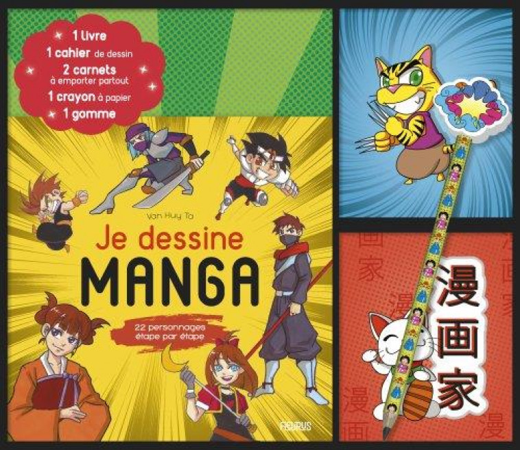 COFFRET JE DESSINE MANGA - TA VAN HUY - FLEURUS