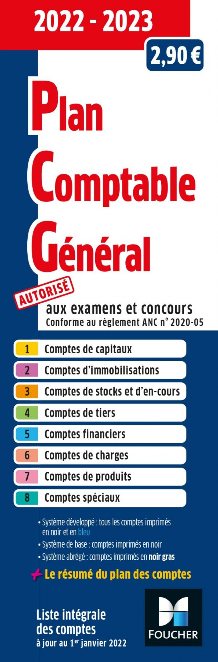 PLAN COMPTABLE GENERAL - PCG - 2022-2023 - PAUGAM SEBASTIEN - FOUCHER