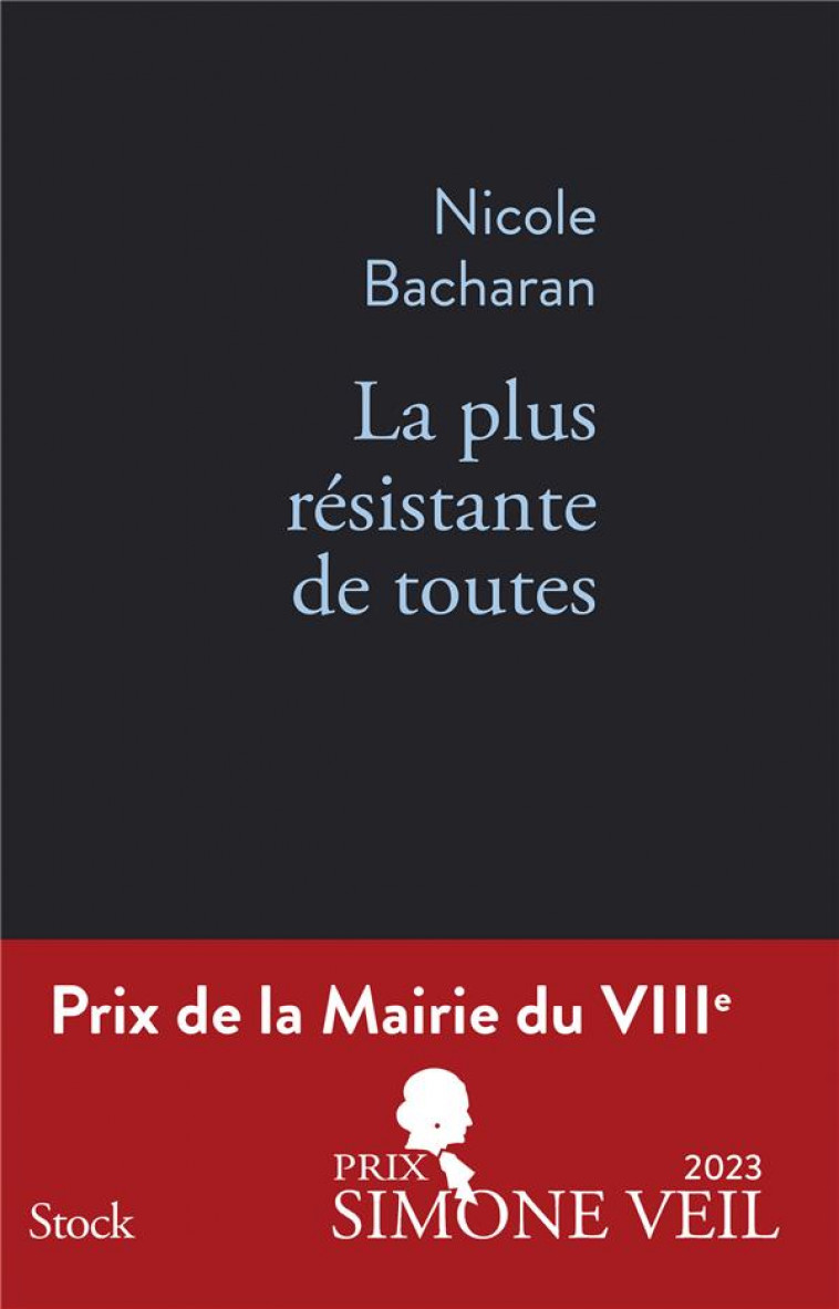 LA PLUS RESISTANTE DE TOUTES PRIX DE LA MAIRIE DU VIIIE - BACHARAN NICOLE - STOCK