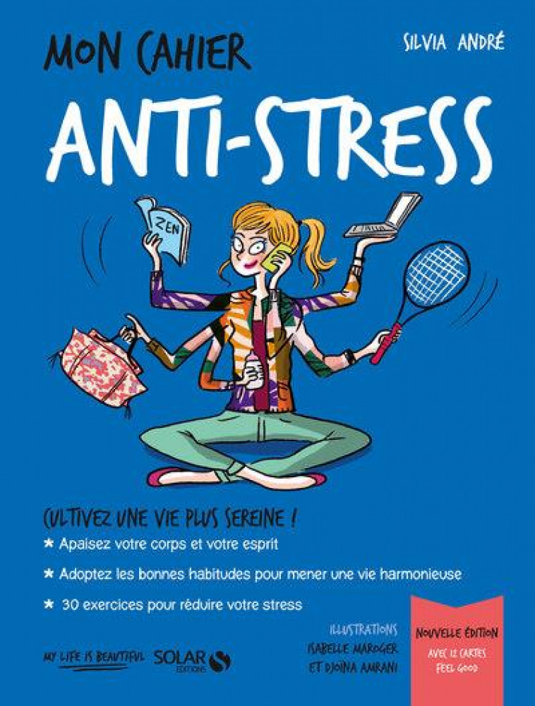 MON CAHIER ANTI-STRESS NE CARTES - AMRANI/ANDRE/MAROGER - SOLAR