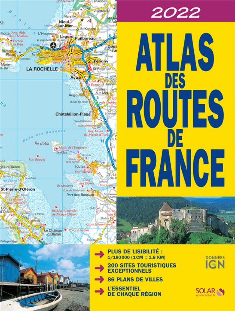 ATLAS DES ROUTES DE FRANCE 2022 - COLLECTIF - SOLAR