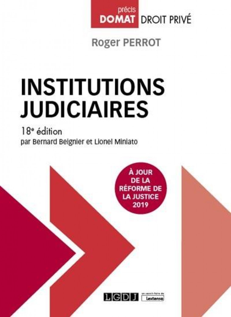 INSTITUTIONS JUDICIAIRES - BEIGNIER/MINIATO - LGDJ