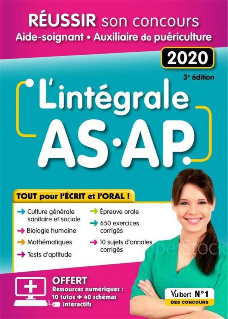 L-INTEGRALE AS-AP - TOUT POUR L-ECRIT ET L-ORAL - CONCOURS AIDE-SOIGNANT ET AUXILIAIRE DE PUERICULTU - BERDAGUET-BOUTET - VUIBERT