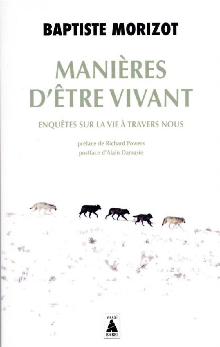 MANIERES D-ETRE VIVANT - ENQUETES SUR LA VIE A TRAVERS NOUS - MORIZOT/POWERS - ACTES SUD