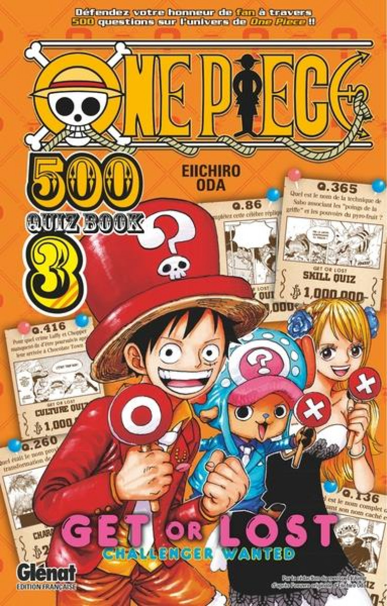 ONE PIECE QUIZ BOOK - TOME 03 - ODA EIICHIRO - GLENAT