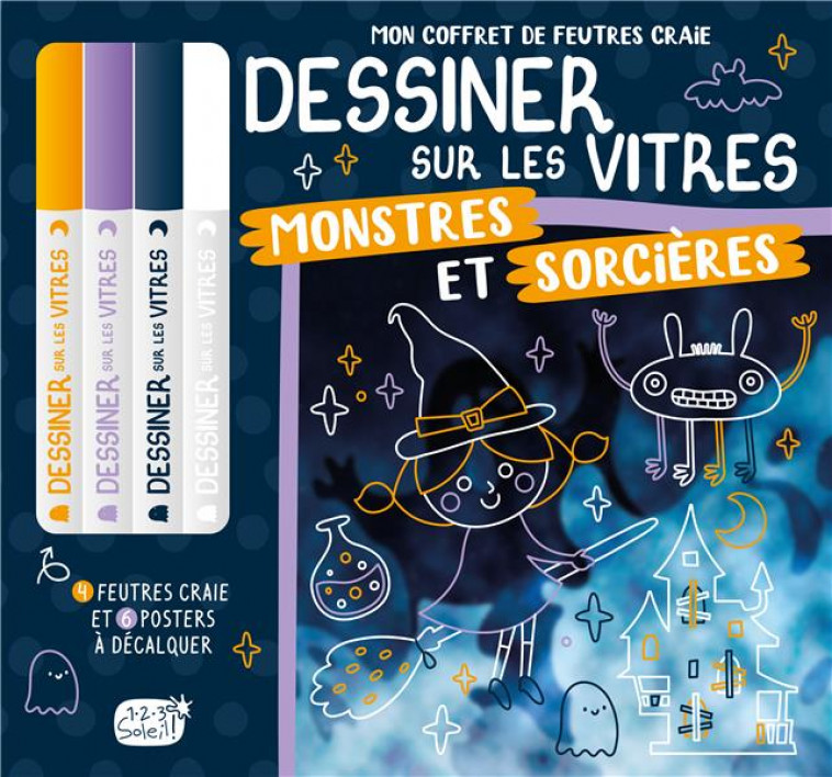 DESSINER SUR LES VITRES MONSTRES ET SORCIERES - ATELIER CLORO - NC