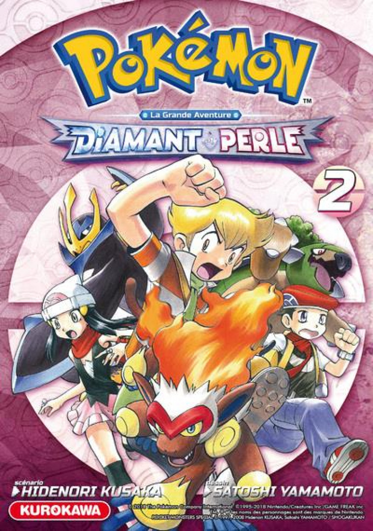 POKEMON DIAMANT PERLE / PLATINE - TOME 2 - VOL02 - KUSAKA/YAMAMOTO - KUROKAWA