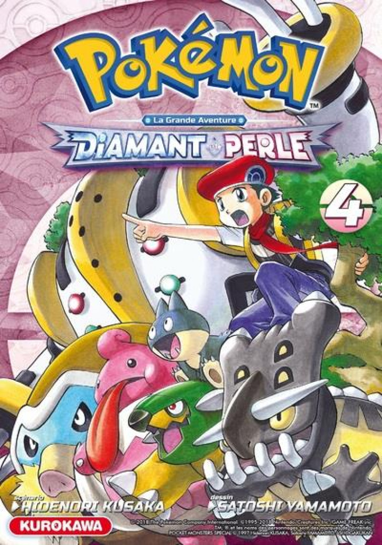 POKEMON DIAMANT PERLE / PLATINE - TOME 4 - VOL04 - KUSAKA/YAMAMOTO - KUROKAWA