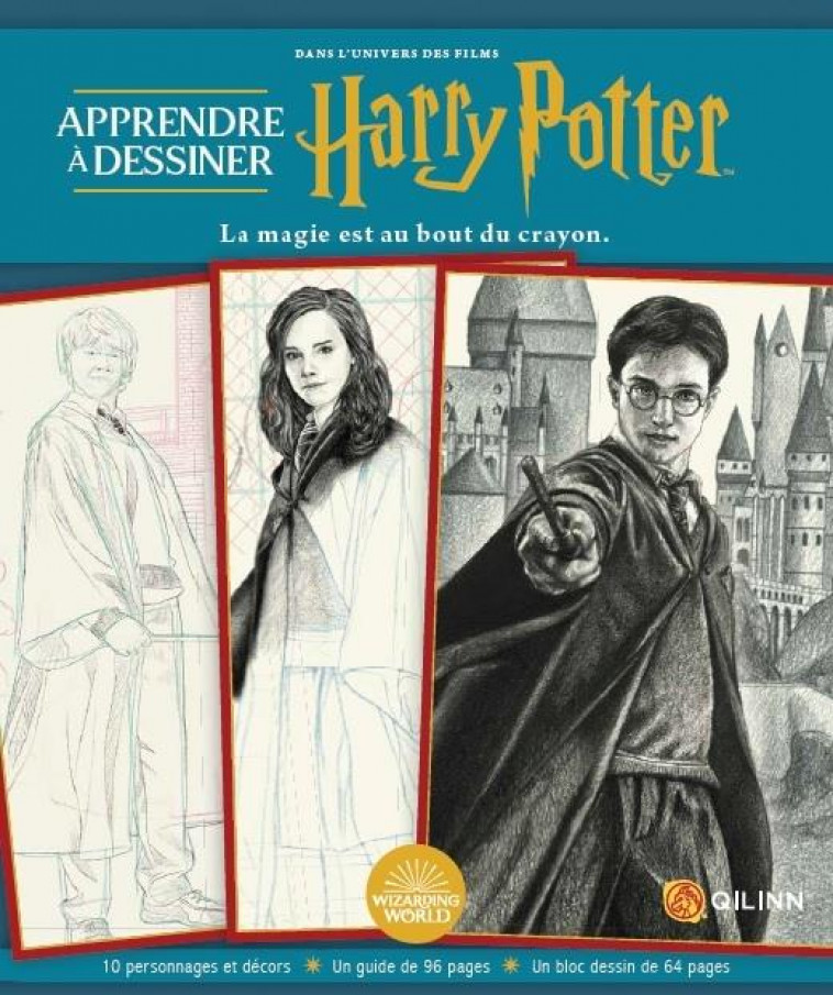 HARRY POTTER, LES LIVRES D-ACT - APPRENDRE A DESSINER HARRY POTTER - XXX - QILINN