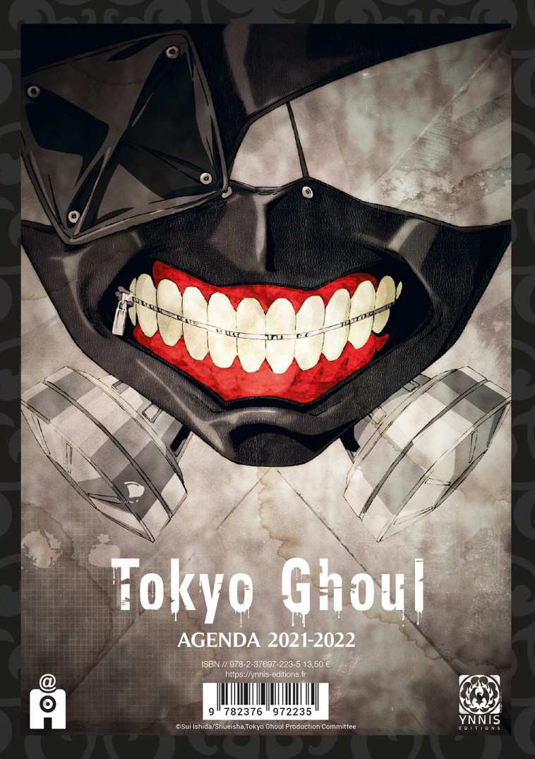 AGENDA 2021-2022 TOKYO GHOUL - XXX - YNNIS