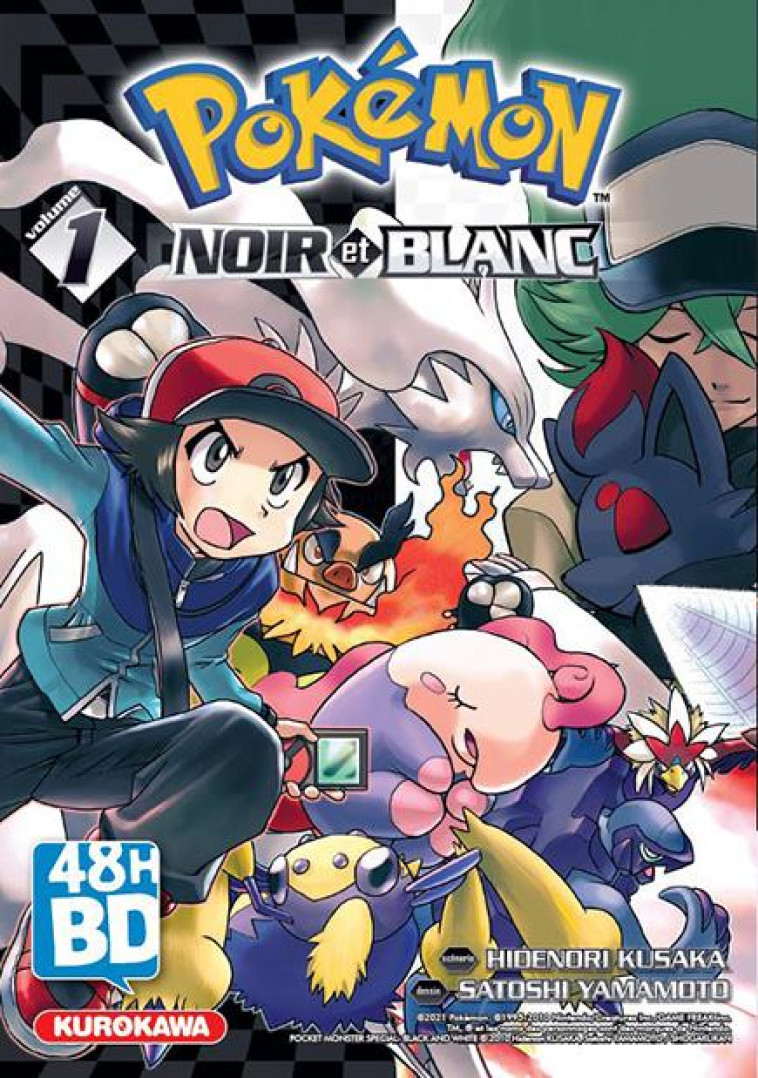 POKEMON NOIR ET BLANC - TOME 1 - VOL01 - KUSAKA/YAMAMOTO - 48H BD