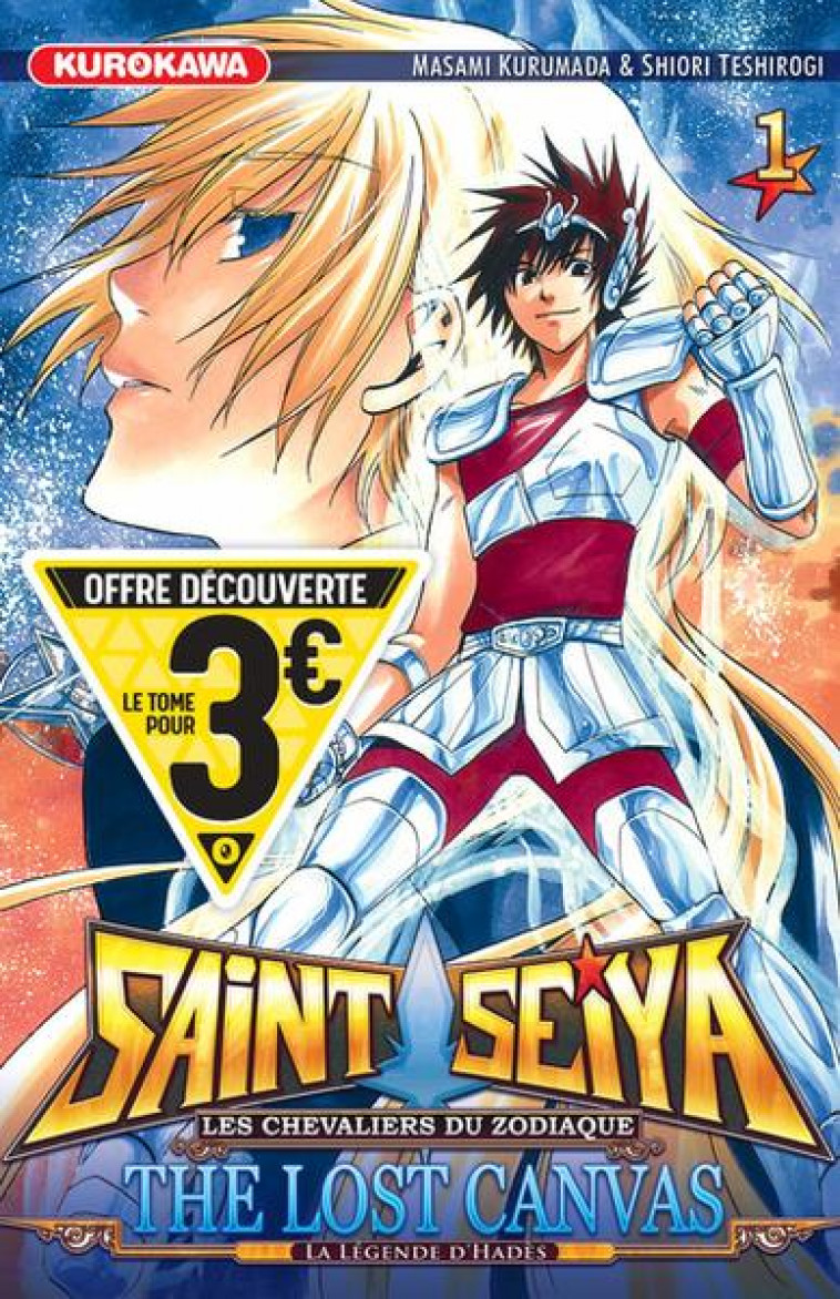 SAINT SEIYA - THE LOST CANVAS - LA LEGENDE D-HADES - TOME 1 - KURUMADA/TESHIROGI - 48H BD