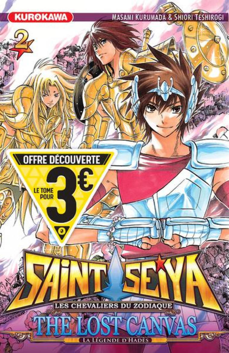 SAINT SEIYA - THE LOST CANVAS - LA LEGENDE D-HADES - TOME 2 - KURUMADA/TESHIROGI - 48H BD