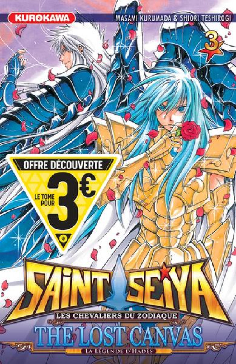 SAINT SEIYA - THE LOST CANVAS - LA LEGENDE D-HADES - TOME 3 - KURUMADA/TESHIROGI - 48H BD