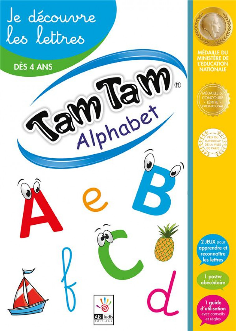 TAM TAM ALPHABET - JE DECOUVRE LES LETTRES - JOUET - COSTANTINI F. - NC