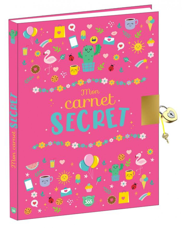 MON CARNET SECRET GIRLY - JOURNAL INTIME AVEC CADENAS A COMPLETER - XXX - NC