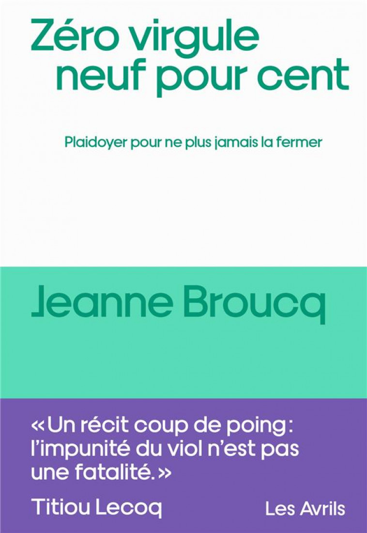 ZERO VIRGULE NEUF POUR CENT - ONE-SHOT - ZERO VIRGULE NEUF POUR CENT - BROUCQ JEANNE - BOOKS ON DEMAND