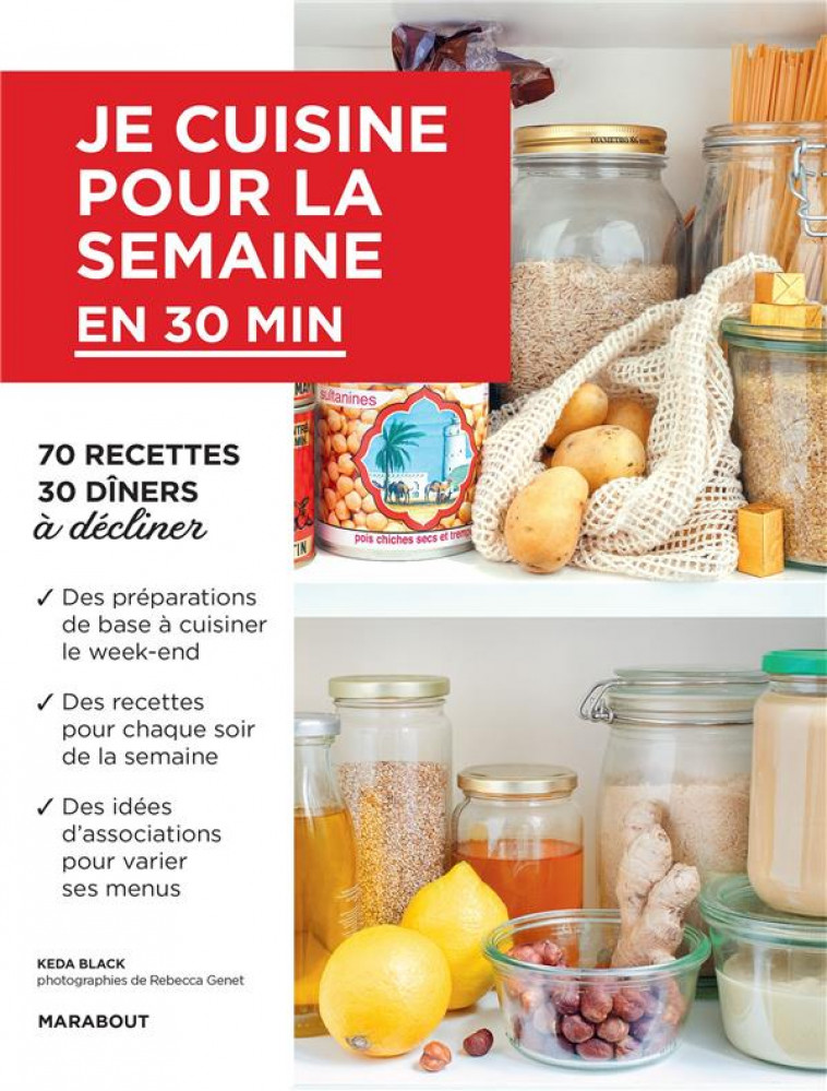 JE CUISINE POUR LA SEMAINE EN 30 MINUTES - BLACK KEDA - MARABOUT