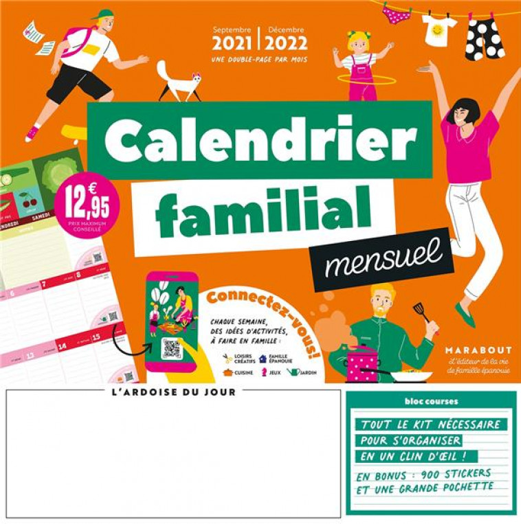 CALENDRIER FAMILIAL MENSUEL 2021-2022 - XXX - NC