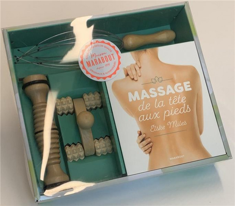 COFFRET - MASSAGE DE LA TETE AUX PIEDS - COLLECTIF - MARABOUT