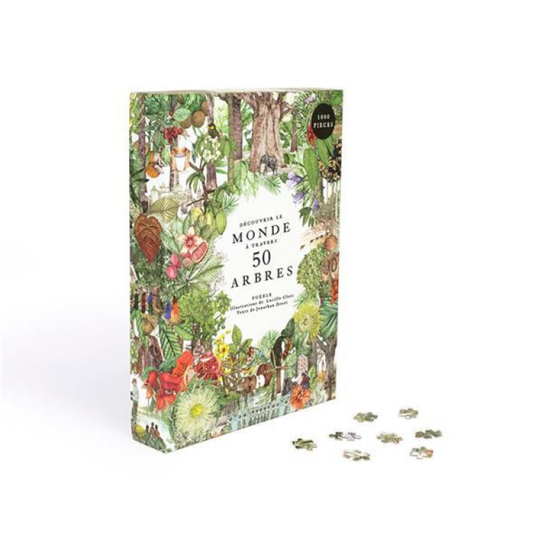 PUZZLE - DECOUVRIR LE MONDE A TRAVERS 50 ARBRES - CLERC LUCILLE - NC