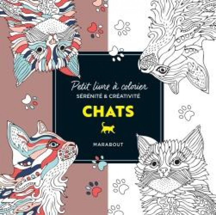 PETIT LIVRE A COLORIER - CHATS - COLLECTIF - MARABOUT