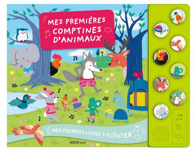 MES PREMIERS LIVRES A ECOUTER - MES PREMIERES COMPTINES D-ANIMAUX (NE) - MICHAUD RAPHAELLE - Auzou éveil