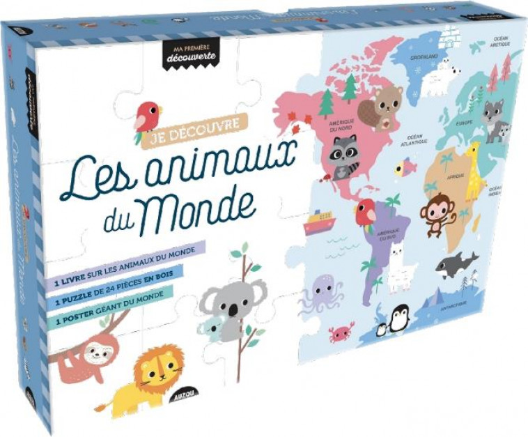 MON COFFRET DECOUVERTE - JE DECOUVRE LES ANIMAUX DU MONDE - RUSLI SHIRLEY - PHILIPPE AUZOU