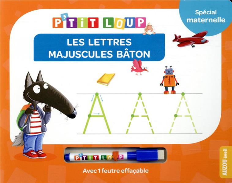 P-TIT LOUP - LES LETTRES BATON MAJUSCULES (NE) - LALLEMAND/THUILLIER - PHILIPPE AUZOU