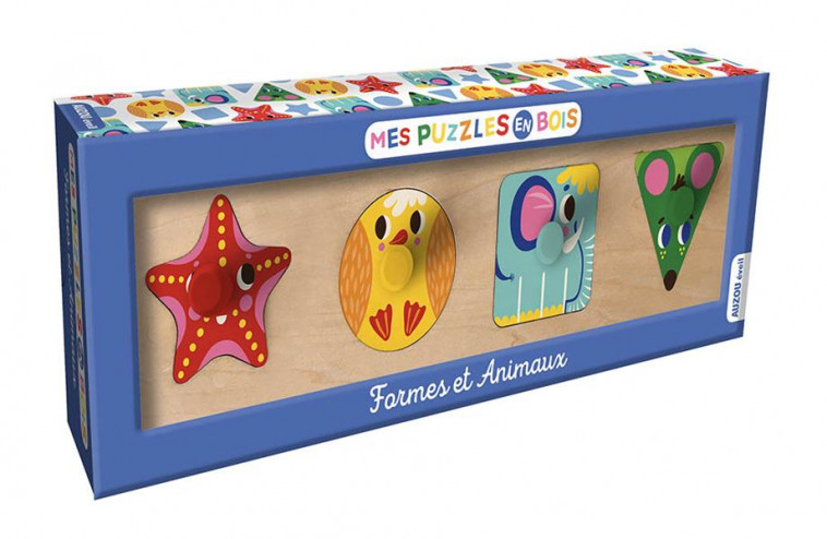 FORMES ET ANIMAUX - MES PUZZLES EN BOIS - DARDIK HELEN - NC