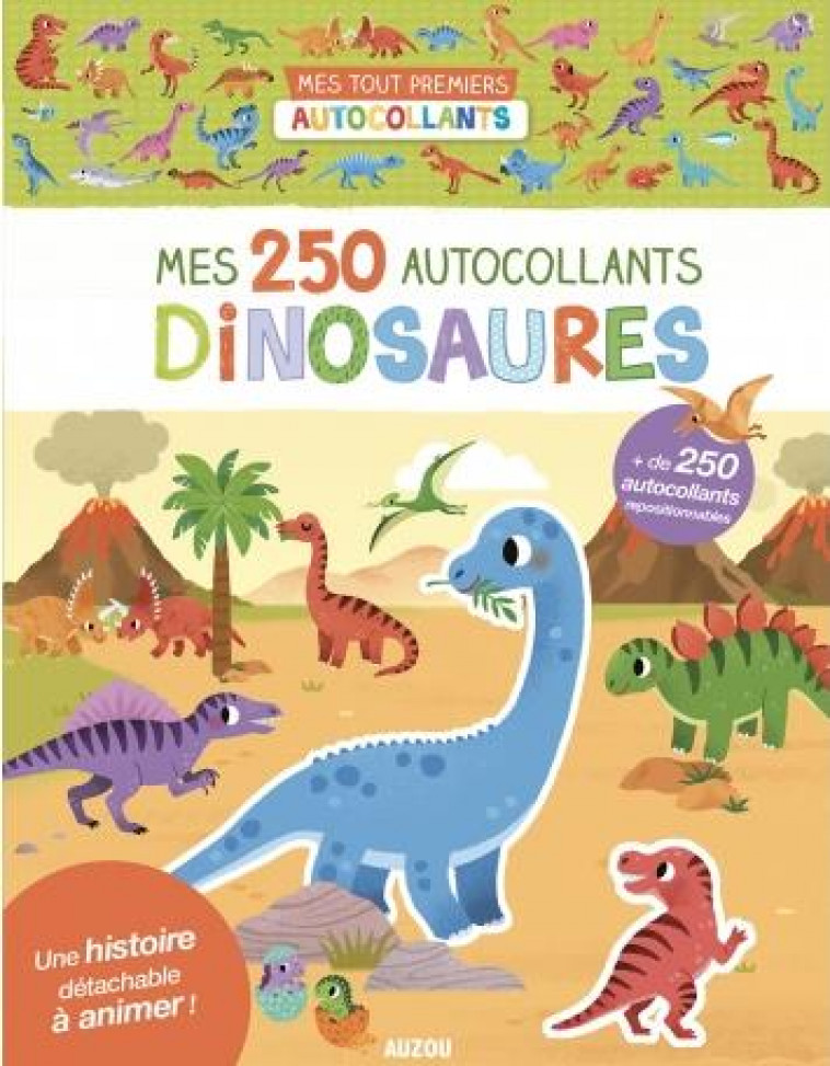 MES 250 AUTOCOLLANTS DINOSAURES - WU YI-HSUAN - PHILIPPE AUZOU