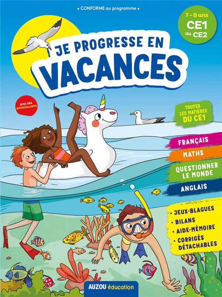 JE PROGRESSE EN VACANCES - CE1 AU CE2 - MARAILLAC/AUDOUIN - PHILIPPE AUZOU