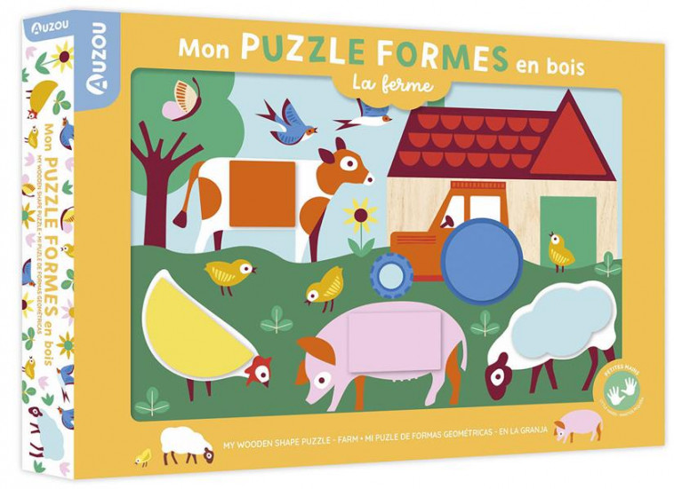 MON PUZZLE FORMES EN BOIS - LA FERME - TAYLOR NADIA - NC