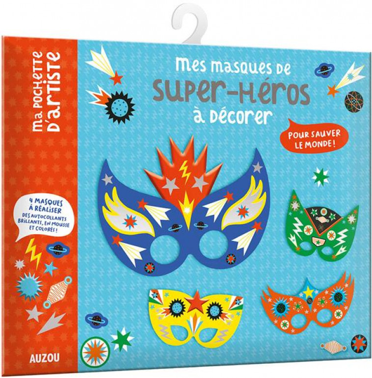 MA POCHETTE D-ARTISTE - MES MASQUES DE SUPER-HEROS A DECORER - MERCIER JULIE - NC