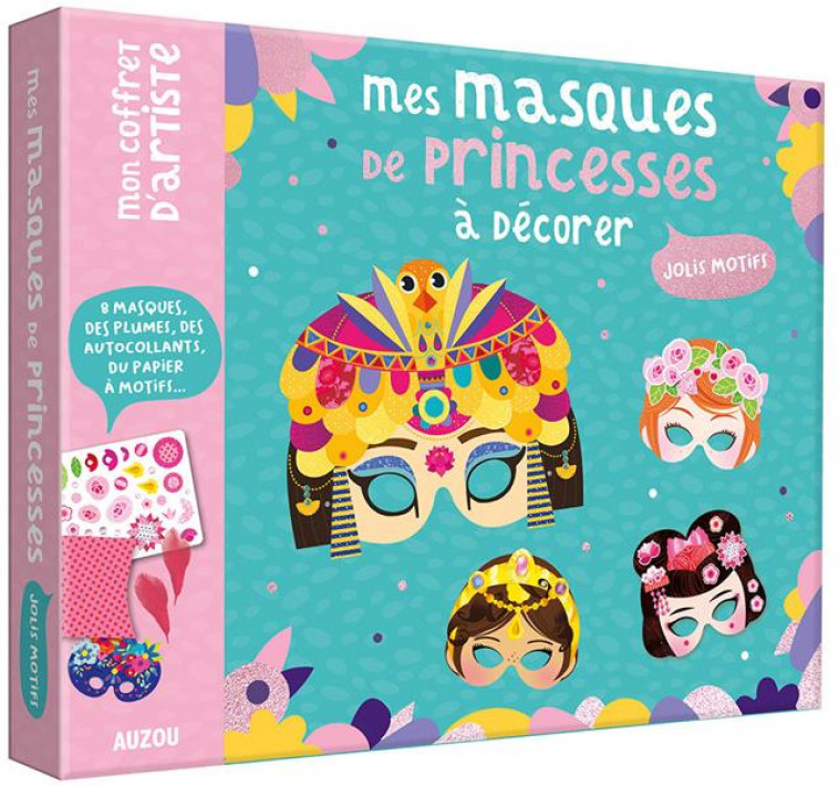 MON COFFRET D-ARTISTE - MES MASQUES DE PRINCESSES A DECORER - GUESNE/LILIDOLL - NC