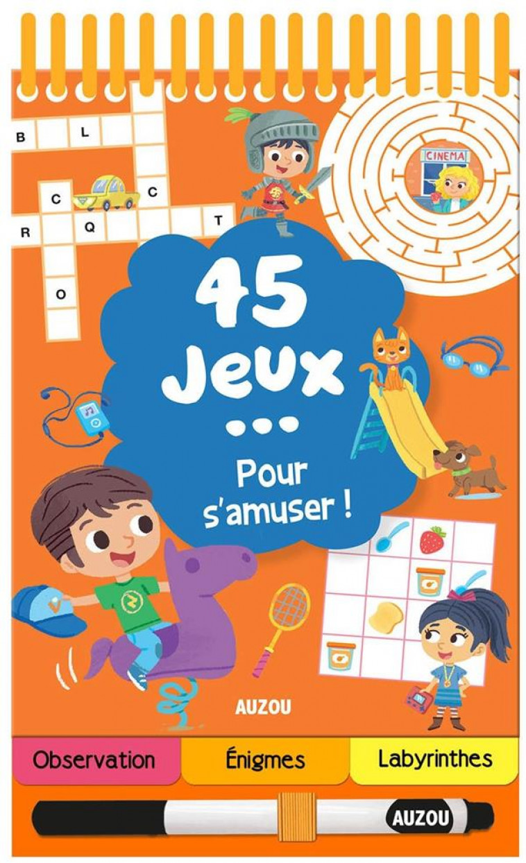 45 JEUX - POUR S-AMUSER ! - COLLECTIF - PHILIPPE AUZOU