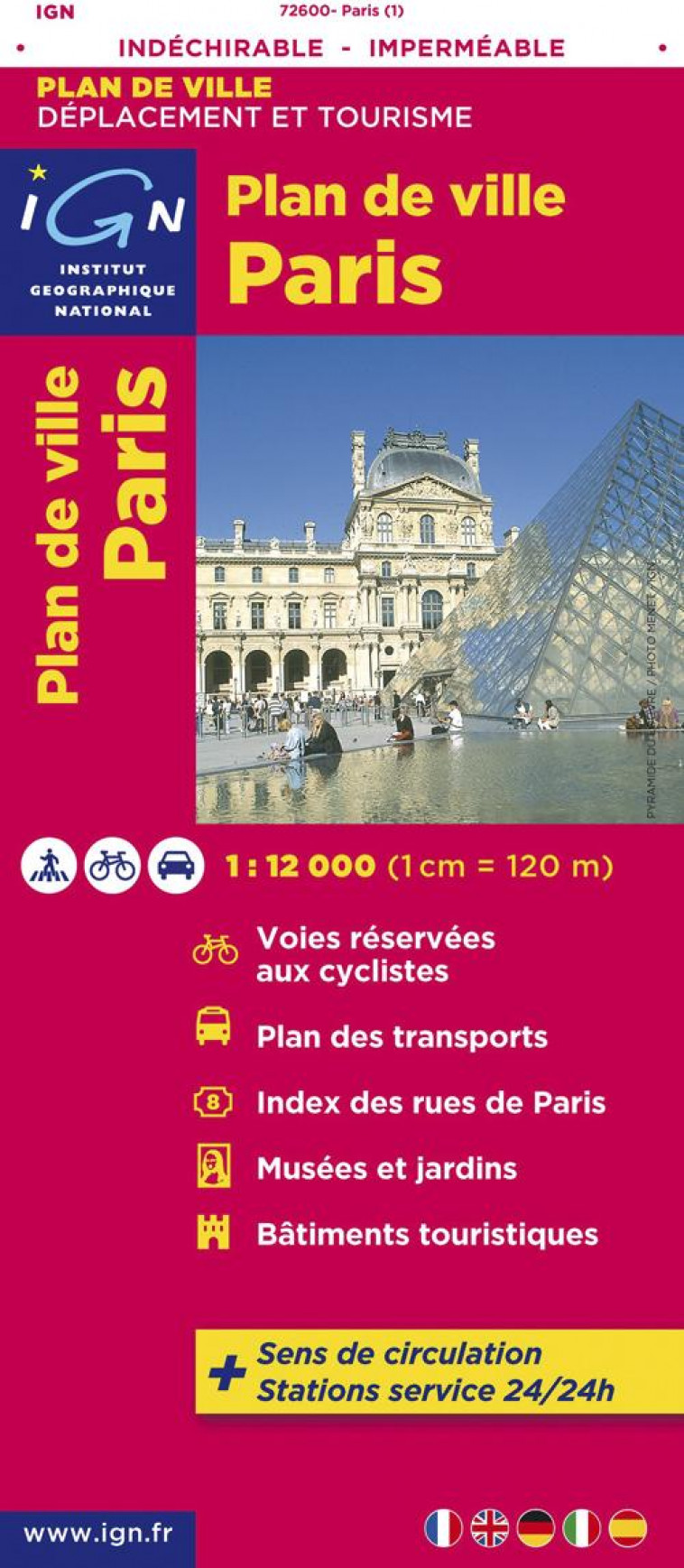 72600 PLAN DE PARIS (INDECHIRABLE) 1/12.000 - XXX - MICHELIN