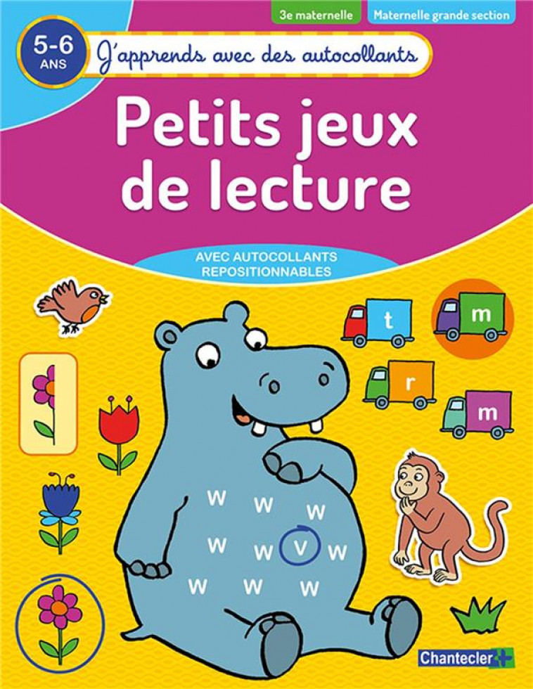 PETITS JEUX DE LECTURE (5-6 A.) - (J-APPRENDS AVEC DES AUTOCOLLANTS) - COLLECTIF - NC