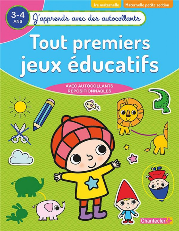 TOUT PREMIERS JEUX EDUCATIFS (3-4 A) - COLLECTIF - CHANTECLER