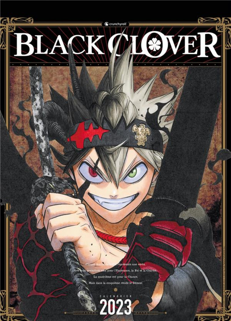 CALENDRIER 2023 BLACK CLOVER - XXX - NC